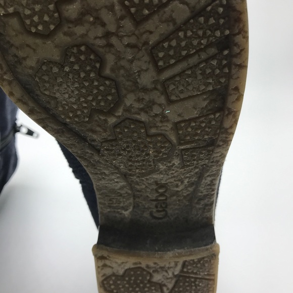 Gabor Chelsea Pescara Navy Blue Suede Boots Sz 5.5 - Picture 6 of 8